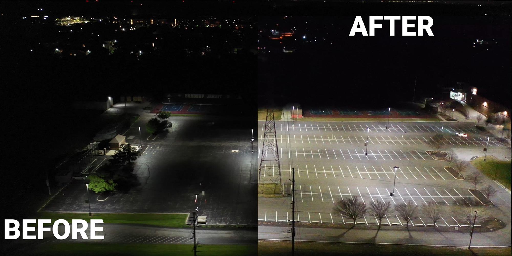 Brebeuf Campus Exterior Relight